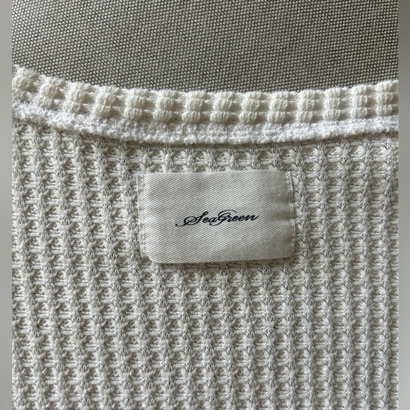 Tatras Japan Designer White Waffle Sweater - Picture 3 of 7